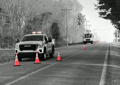 Traffic Cones and Utility Work